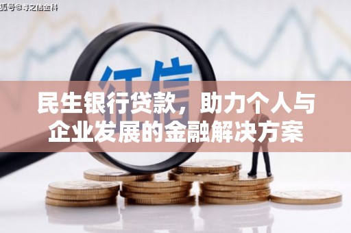 甘井子民生银行贷款，助力个人与企业发展的金融解决方案