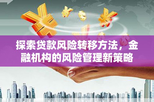 高县探索贷款风险转移方法，金融机构的风险管理新策略