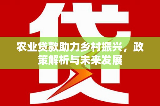德保农业贷款助力乡村振兴，政策解析与未来发展