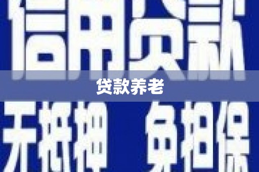 桐庐贷款养老