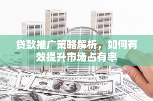 金峰贷款推广策略解析，如何有效提升市场占有率