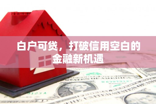 湖滨白户可贷，打破信用空白的金融新机遇