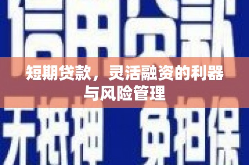 宝鸡短期贷款，灵活融资的利器与风险管理