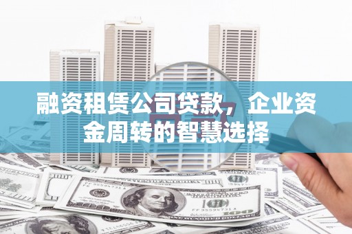 海南融资租赁公司贷款，企业资金周转的智慧选择