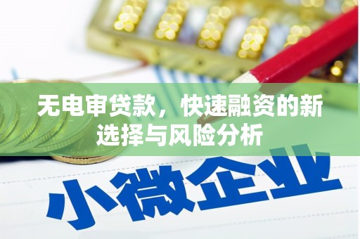 睢宁无电审贷款，快速融资的新选择与风险分析