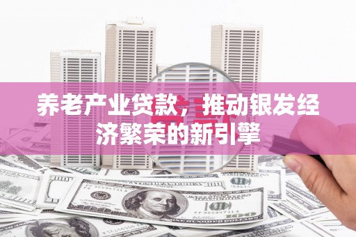 扎囊养老产业贷款，推动银发经济繁荣的新引擎