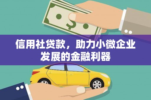 鄢陵信用社贷款，助力小微企业发展的金融利器