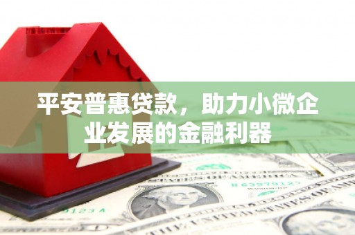 金沙平安普惠贷款，助力小微企业发展的金融利器